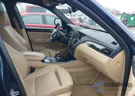 2013 BMW X3 xDrive35I z USA, uszkodzony, nr VIN 5UXWX7C52DL981697